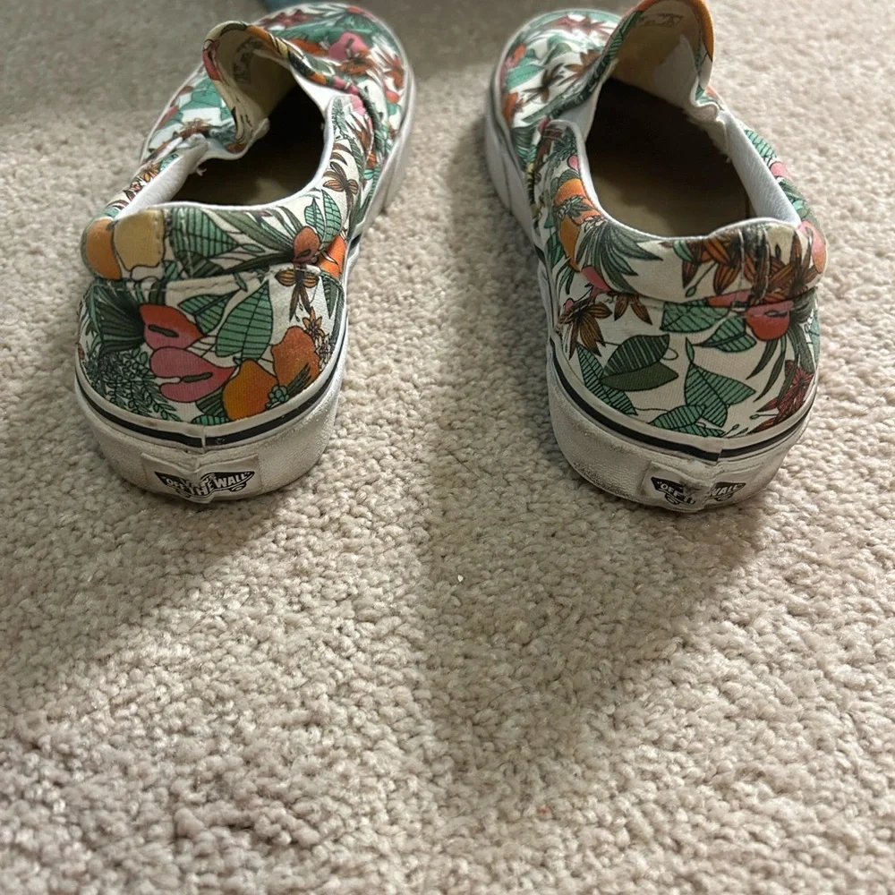 Vans Classic Slip-On Multi Tropic Floral Sneakers Shoes Size Mens 6 Womens 7.5 - Picture 4 of 6
